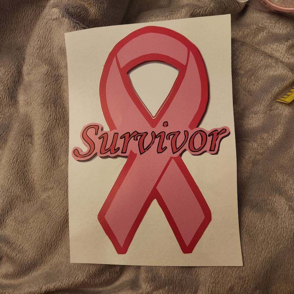 🎗NEW Breast Cancer Survivor decal